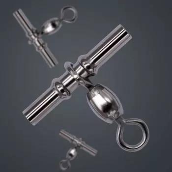20 шт./упак. металлический рыболовный вертлюг, рыболовный соединитель с перекрестной леской, рыболовные снасти, глубоководные оснастки 4