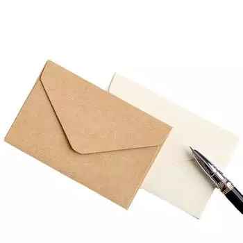 20 шт./упак. ретро мини-конверт открытка письмо кредитные карты конверт канцелярские товары офисные подарки крафт-конверты для хранения 70*105 мм