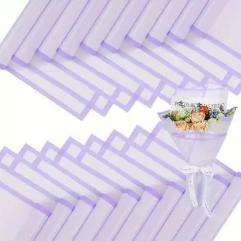 20 шт. упаковочной бумаги для цветов - водонепроницаемая упаковочная бумага для цветочных букетов для поделок своими руками, упаковочная бумага для флористических принадлежностей 20pcs