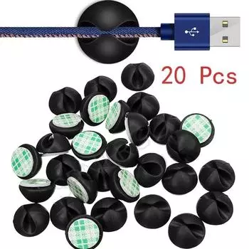 20 шт. Устройство для намотки кабеля 20pcs чёрный