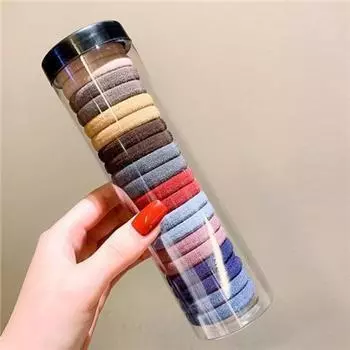 20 шт. Высокоэластичная повязка на голову, Простой и элегантный кожаный чехол для хвостика, Резинка, Петля для волос, Головной убор, Резинка для волос.