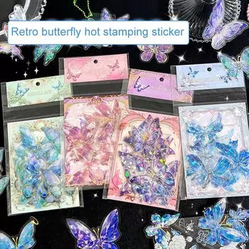 20 шт. в упаковке, водонепроницаемые трехмерные лазерные золотые наклейки для девочек в виде сердечек розовый