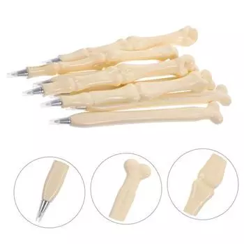 20 шт. веселых забавных ручек-косточек для школы, подарок на Хэллоуин Mix Styles чёрный