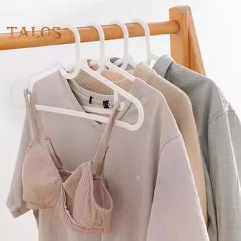 20 шт. вешалок для одежды, грузоподъемность 11 фунтов, нескользящий дизайн, однотонные, экономящие место вешалки для одежды, органайзеры для шкафа чёрный