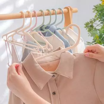 20 шт. вешалок для одежды прочная конструкция антидеформационная прочная несущая компактная вешалка для нижнего белья абрикосовый