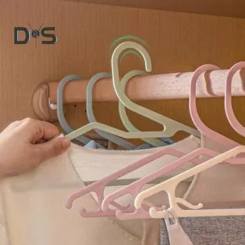 20 шт. вешалок для одежды прочная конструкция антидеформационная прочная несущая компактная вешалка для одежды сушилки для нижнего белья бежевый