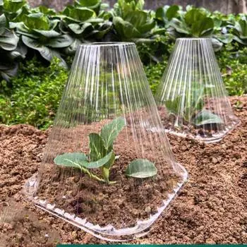 20 шт. ветрозащитный чехол для рассады растений конический защитный чехол для цветов изоляционный чехол для растений защита от заморозков 20 Pcs