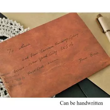 20 шт. винтажная открытка любовные письма подарочные украшения коровья кожа хранение бумажный пакет лакированные масляные конверты поздравительные открытки конверт сумка 5pcs