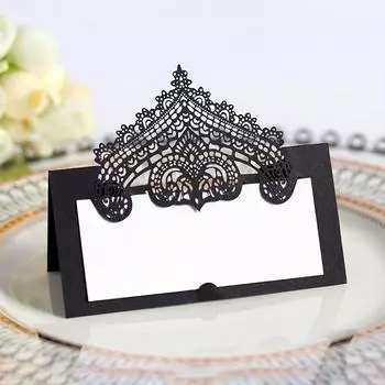 20 шт. визитных карточек с лазерной резкой, сложенные карточки, пустые свадебные карточки, сервировка стола, шведский стол, свадебные именные карточки, украшения для вечеринки с рассадкой за столом 20pcs