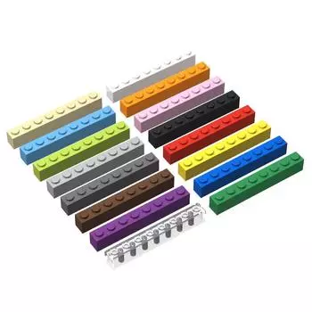 20 шт. высокотехнологичных аксессуаров 1x8 кирпич 3008 строительные блоки сборка развивающие игрушки детские подарки комплект деталей модели городов набор