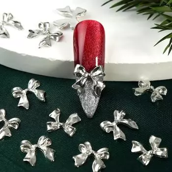 20 шт. Y2K металлические ленточные банты для ногтей Kawaii 3D украшения для ногтей аксессуары летние DIY маникюрные дизайны принадлежности детали