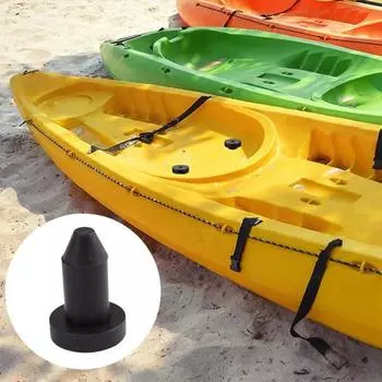 20 шт. заглушек для сливов каяков диаметром 1/2 дюйма, резиновые заглушки для отверстий в каноэ, комплект заглушек для сливов каяков и лодок 20PCS чёрный