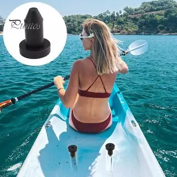 20 шт. заглушек для сливов каяков диаметром 1/2 дюйма, резиновые заглушки для отверстий в каноэ, комплект заглушек для сливов каяков и лодок 20PCS чёрный