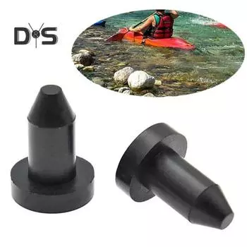 20 шт. заглушек для сливов каяков диаметром 1/2 дюйма, резиновые заглушки для отверстий в каноэ, комплект заглушек для сливов каяков и лодок 20PCS чёрный