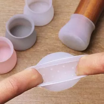 20 шт. защитная крышка для пола стула, серая силиконовая защитная крышка для ног стула 1pcs