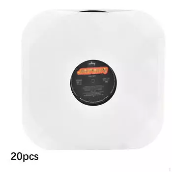 20 шт. Защитные чехлы для внутренних бумажных конвертов, легко вставляемые отдельные записи, антистатические записи 7in Square