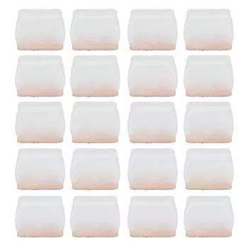 20 шт. Защитные накладки на ножки стульев для деревянного пола, резиновые войлочные накладки на мебель, не царапающие и не шумящие S