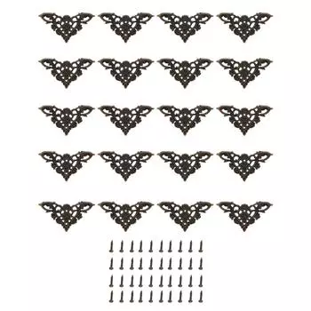 20 шт. Защитный уголок из цинкового сплава, классический ретро-элегантный, изысканный, удобный угловой шкаф