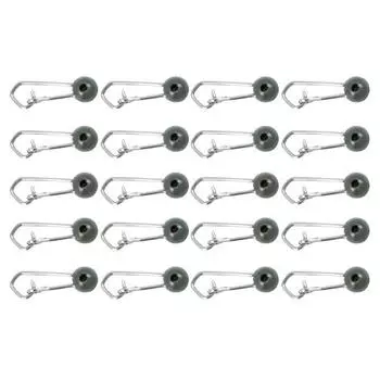 20 шт. Застежки-карабины для лески и грузила, рыболовные клипсы, маленький мини-дизайн