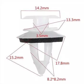 20 шт. зажим для дверной панели с уплотнительным кольцом, заклепочный фиксатор бампера для BMW E34 E36 E38 E39 E46 M5 Z3 автомобильные аксессуары CHINA
