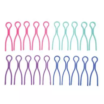 20 шт. зажим для ниток на шпульке, длинный пластиковый материал, случайный цвет, маленький, легкий, портативный, практичный
