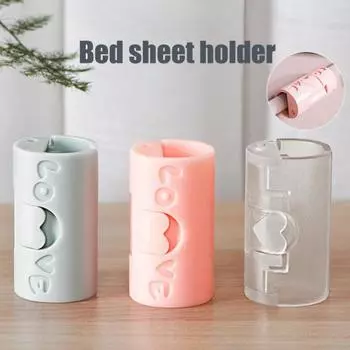 20 шт. зажимов для простыней, зажимы для пододеяльников с приподнятыми краями, регулируемые, простые в использовании, скрытые держатели для простыней розовый