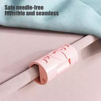 20 шт. зажимов для простыней, зажимы для пододеяльников с приподнятыми краями, регулируемые, простые в использовании, скрытые держатели для простыней розовый