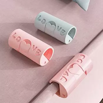 20 шт. зажимов для простыней, зажимы для пододеяльников с приподнятыми краями, регулируемые, простые в использовании, скрытые держатели для простыней розовый