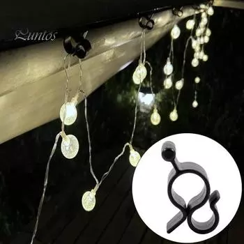 20 шт. зажимов для тента, простая установка, компактный размер, портативный, широко используемый, дорожный прицеп, трос, фонари, крючки, аксессуары чёрный