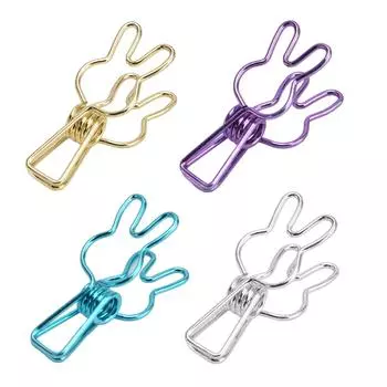 20 шт. зажимов многоцелевых многофункциональных гальванических полых металлических крепких пружинных зажимов Purple