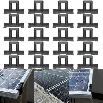 20 шт. зажимы для слива воды из солнечной панели, чистящие зажимы для слива воды из фотоэлектрических модулей 30mm