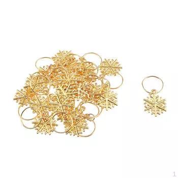 20 шт., зажимы, кольца, петля для женщин, заколки для кос, заколки для волос-снежинка