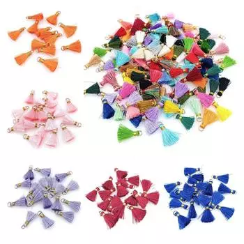 20 шт., золотые нити, петли, маленькие бахромы с кисточками, ювелирные аксессуары, серьги «сделай сам», аксессуары для волос, модные материалы ручной работы