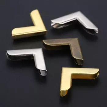 20 шт. золотых скрапбукинговых блокнотов, альбомов, карточек, меню, железных папок для файлов, книжных уголков с покрытием 20*20 мм