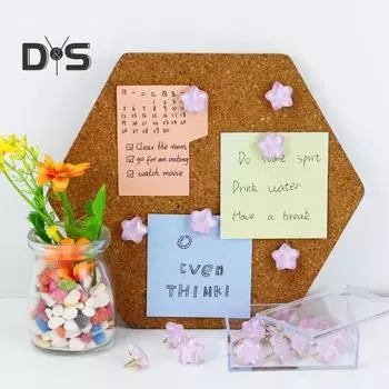 20 шт. Звездные блестящие кнопки-кнопки с коробкой для хранения, блестящие кнопки для доски объявлений, пробковой доски, фотостены для офиса или дома розы красного