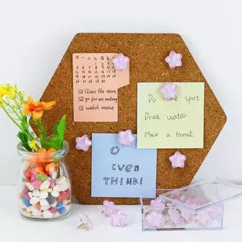 20 шт. Звездные блестящие кнопки-кнопки с коробкой для хранения, блестящие кнопки для доски объявлений, пробковой доски, фотостены для офиса или дома розы красного