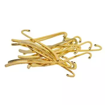 20 штук плоские закладки из бисера с петлей DIY Изготовление ювелирных изделий антикварное золото 87mm