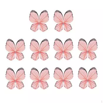 20 штук упаковочной бумаги для букетов, упаковка бабочки, креативная цветочная обертка, своими руками, поделки Pink