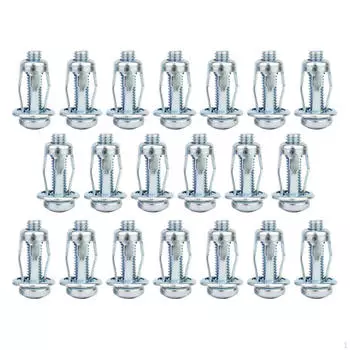 20 штук в упаковке гаек-фиксаторов для металлических лепестковых винтов - Установка настенных анкеров 4x20mm