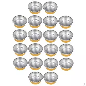 20 штук золотые алюминиевые восковые бобы для удаления волос, маленькие миски для плавления