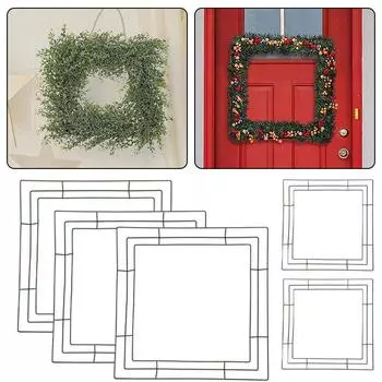 20 см/25 см/30 см рамка для венка, украшение из кованого железа, украшение из металлической проволоки, рамки для венков, цветочные гирлянды своими руками 20*20cm