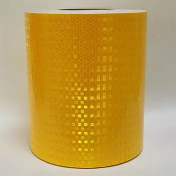 20 см*5 м светоотражающие ленты яркие сотовые оранжево-желтые светоотражающие полосы водонепроницаемые самоклеящиеся наклейки с высокой отражающей способностью для грузовика