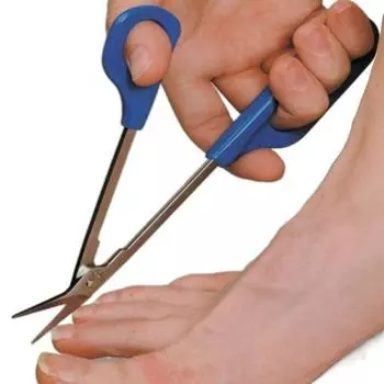 20 см (7,87 ) Ножницы для ногтей с длинным вылетом, удобная ручка для педикюра, обрезка педикюра, машинка для маникюра, триммер для маникюра для инвалидов