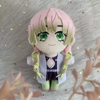 20 см аниме Demon Slayer Kanroji Mitsuri плюшевая кукла игрушка Kimetsu no Yaiba косплей милая мягкая подушка подарок на день рождения