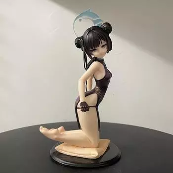 20 см Blue Archive Кисаки Рюгэ Ципао ПВХ Фигурка Аниме Фигурка Модель Игрушки Коллекционная Кукла Подарок