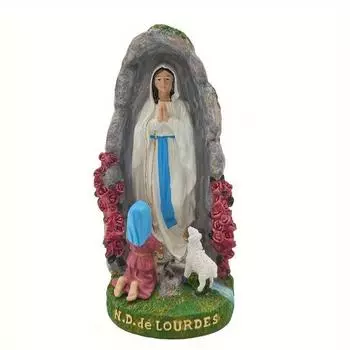 20 см Богоматерь Мария Лурдская статуэтка из смолы религиозный рождественский декор католический праздничный декор 1PCS