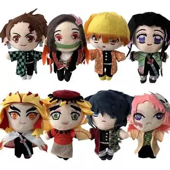 20 см Демон Slayer Танджиро Незуко плюшевая игрушка японский аниме персонаж мультфильма кукла набивка классический милый кавайный подарок для детей игрушки 20cm