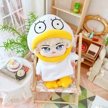 20 см голая кукла с большими глазами куклы одеваются игрушки для переодевания прекрасный хлопок мягкий идол плюшевая игрушка детский подарок