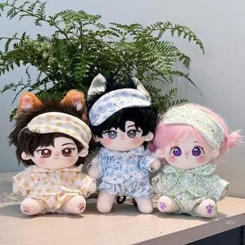 20 см хлопковая кукольная одежда пижамы без атрибутов кукольная одежда кукольная одежда аксессуары для игрушечной куклы жёлтый