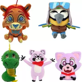 20 см игра в парк индиго, плюшевые игрушки, кукла Рамбли, парки индиго, мягкая игрушка в виде енота, плюшевая мягкая фигурка для детей, игрушка